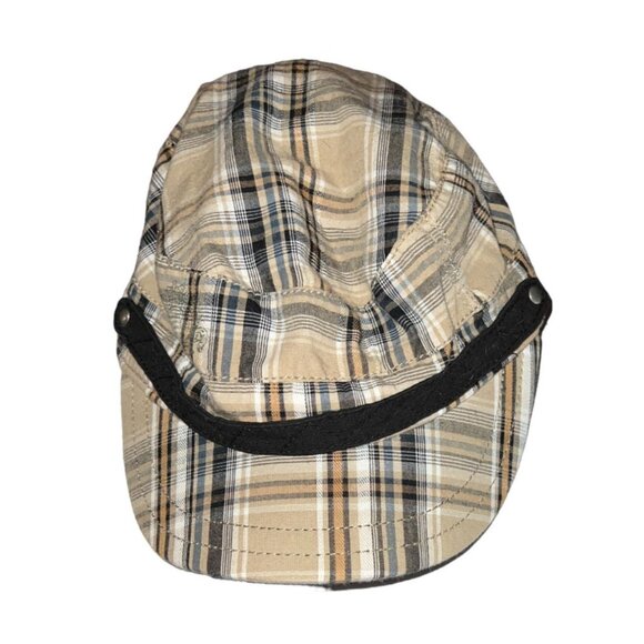 American Rag Accessories - Plaid Beige & Black American Rag Newsboy Cap